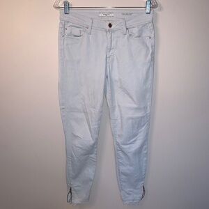 Fidelity Joey Zip Crop Mid Rise Ultra Slim Jeans 27